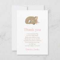 Adorable Fawn Baby Shower Thank You