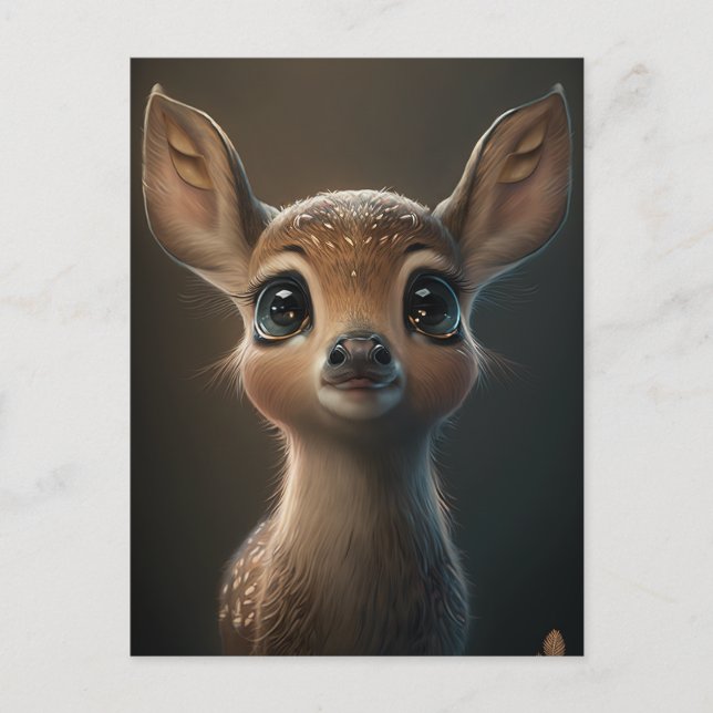 Adorable Fawn Postcard (Front)