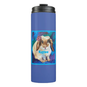 Adorable Floppy-Eared Bunny Kids Thermal Tumbler