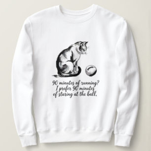 Adorable Football Cat Women’s Sweatshirt