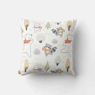 Adorable Forest Animals Cushion