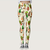 Adorable Forest Animals Leggings