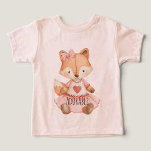 Adorable Fox Heart Animal