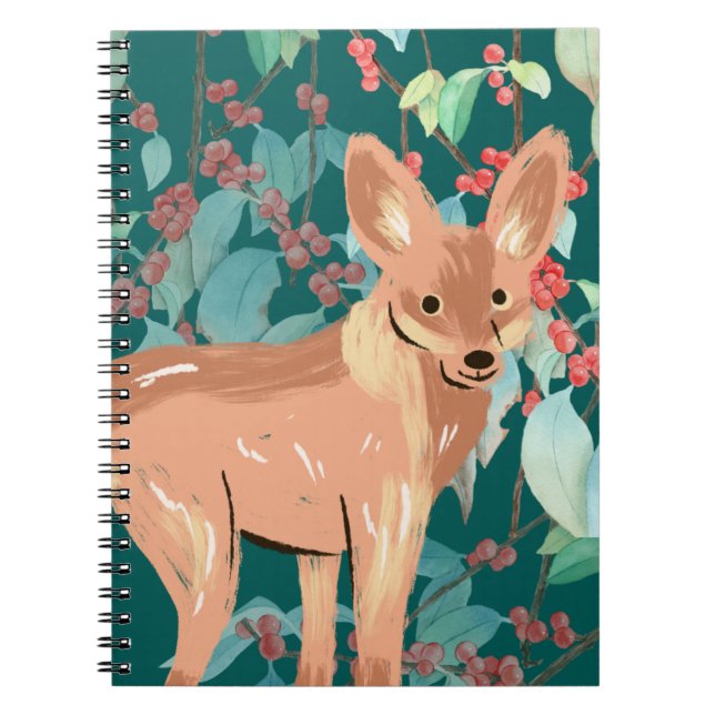Adorable Fox Notebook Cover – Nature-Inspired Art (Front)