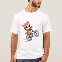 Adorable Fox Rider – Cute Cartoon Bike Stunt Desig