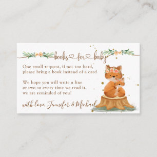 Adorable Fox-Themed Books for Baby Card