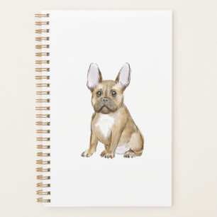 Adorable french bulldog puppy planner