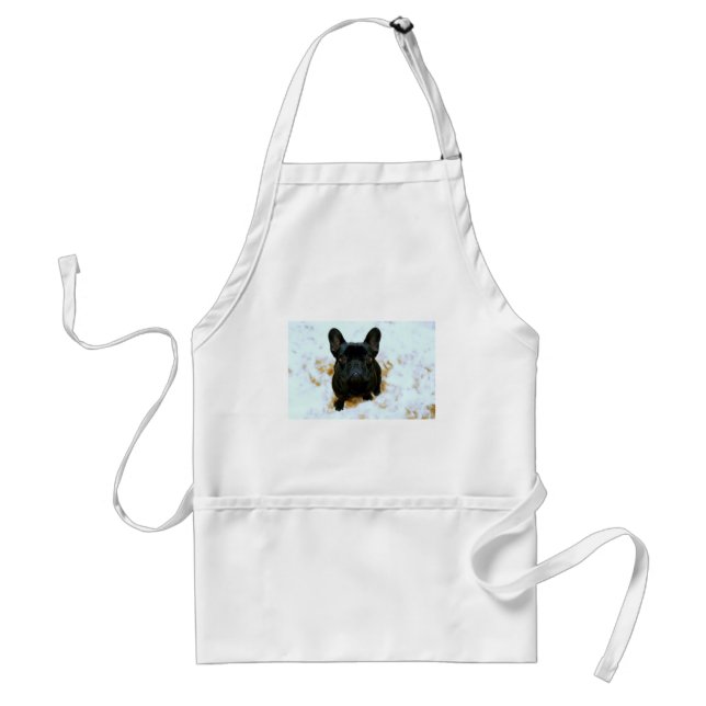 Adorable French Bulldog Puppy! Standard Apron (Front)