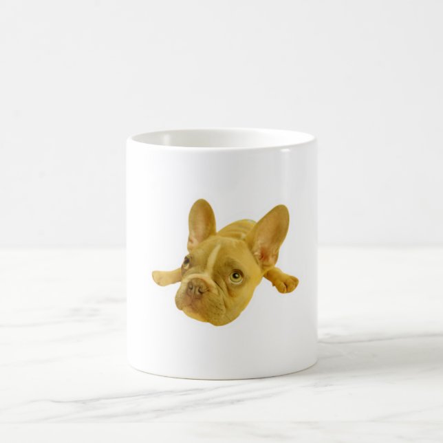 Adorable Frenchie Puppy Dog Lover Ceramic Mug (Center)