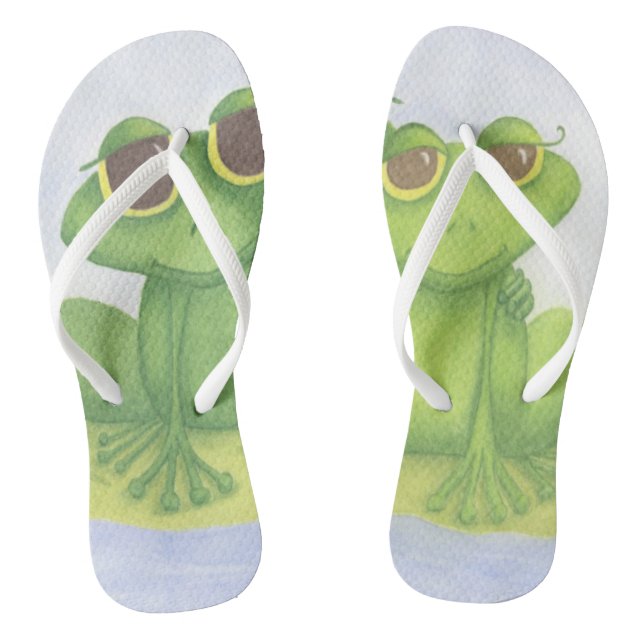 Adorable Frog Lovers Jandals (Footbed)