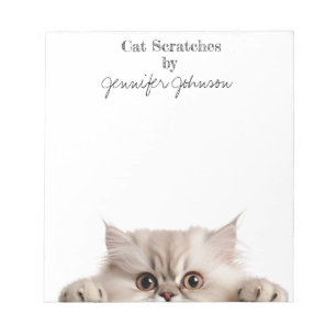 Adorable Funny Cat Notepad