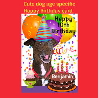 Adorable Funny Dog Age Specific Happy Birthday