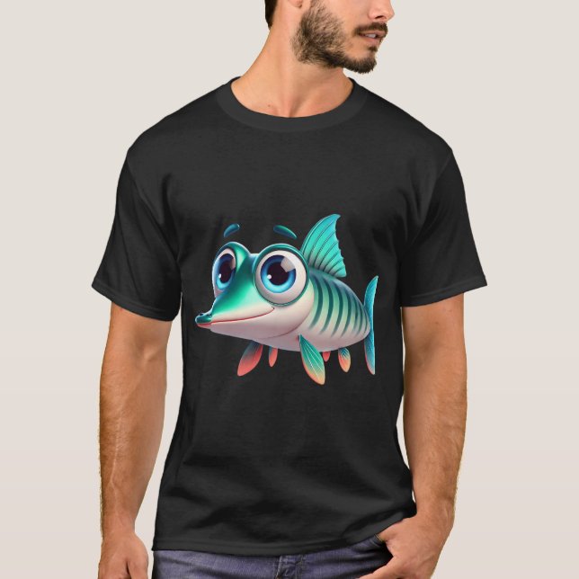 Adorable Gar Fish T-Shirt (Front)