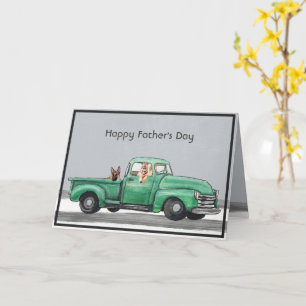 Adorable German Shepherd Father's Day Card