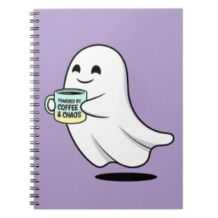 Adorable Ghost Cute Halloween Illustration Notebook