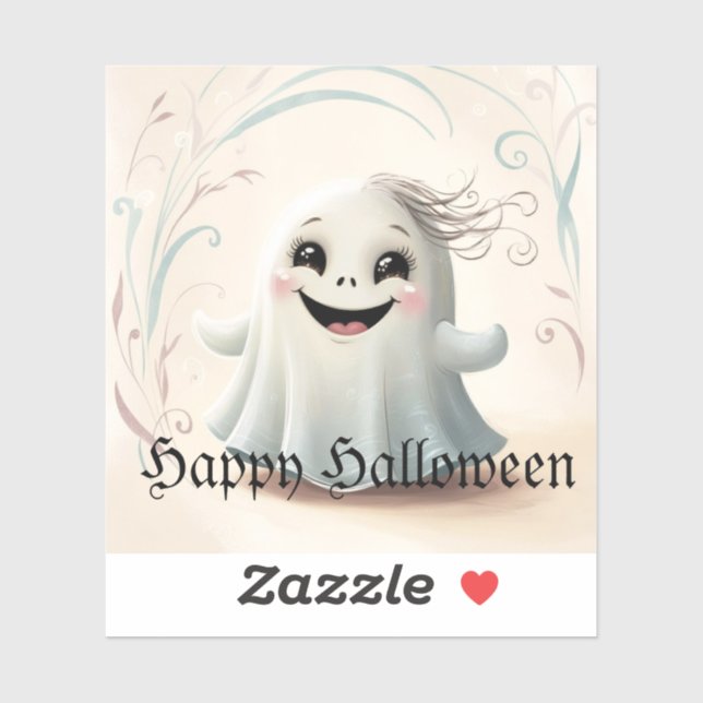 Adorable Ghostly Friend Halloween Design  (Sheet)