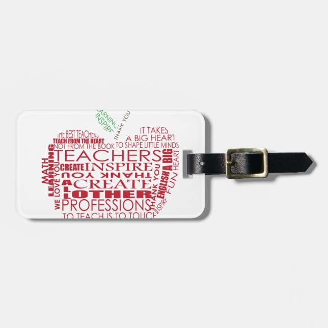 Adorable Gift for Teachers Luggage Tag (Front Horizontal)