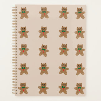 Adorable Gingerbread Cat Cookies Planner