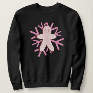 Adorable Gingerbread Snowflake Christmas Winter Sweatshirt