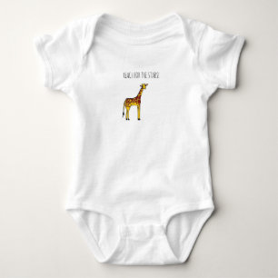 Adorable giraffe baby bodysuit