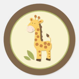 Adorable Giraffe Envelope Seals or Toppers