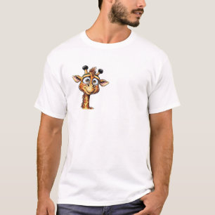 "Adorable Giraffe in Action!" T-Shirt