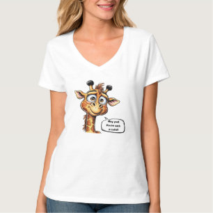 "Adorable Giraffe in Action!" T-Shirt