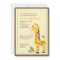 Adorable Giraffe Jungle 5x7 Baby Shower Invitation
