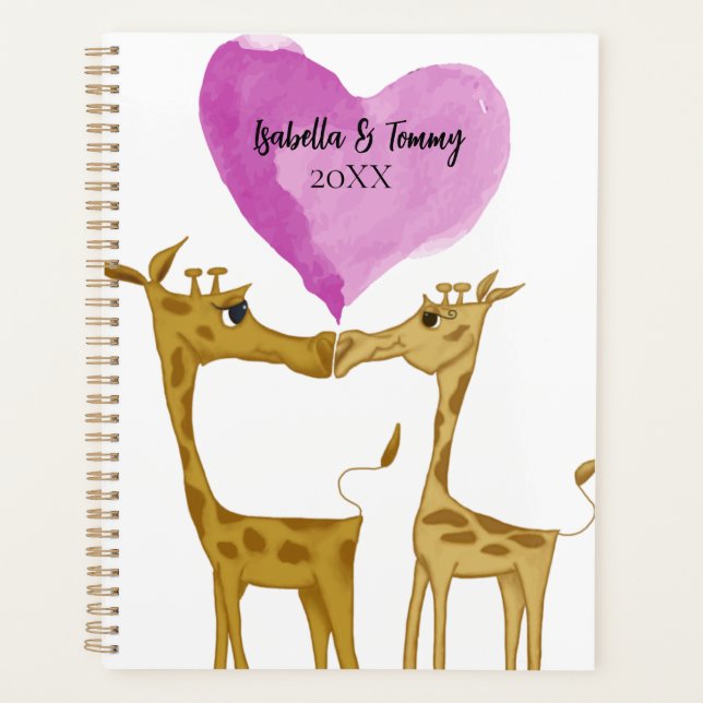 Adorable Giraffe Lovers Planner (Front)