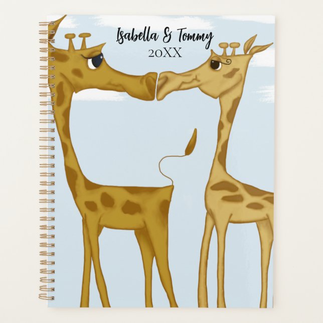 Adorable Giraffe Lovers Planner (Front)