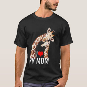 Adorable Giraffe Mum with Baby Mother's Day T-Shirt