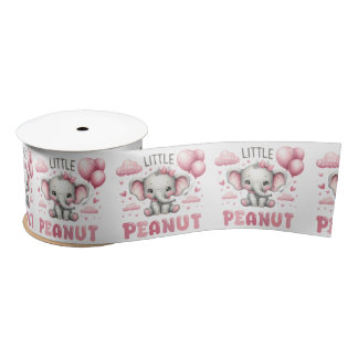 Adorable Girl Little Peanut Satin Ribbon