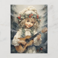 Adorable Girl with a Guitar 
