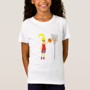 Adorable Girls Basketball T-Shirt