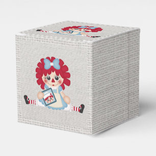 Adorable Girly Country Raggedy Rag Doll Favour Box