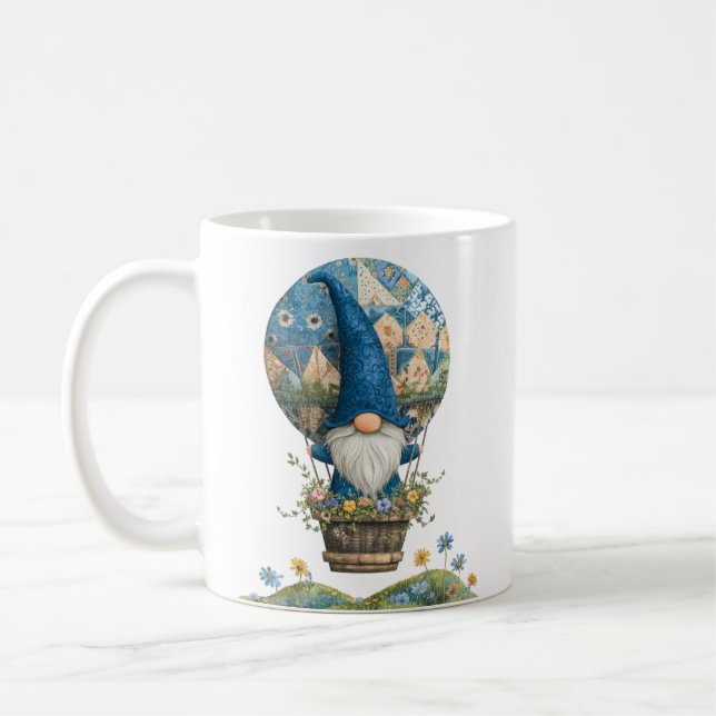 Adorable Gnome 11 or 15 oz Coffee Mug (Left)