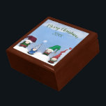 Adorable Gnome Posse Gift Box<br><div class="desc">This adorable gift box is decorated with the festive gnome posse ready for the holiday season. Personalise this cheerful gnome gift box by adding your text or deleting it to leave it blank. The perfect gift for the gnome lover in your life. Based on an original art piece by ©...</div>