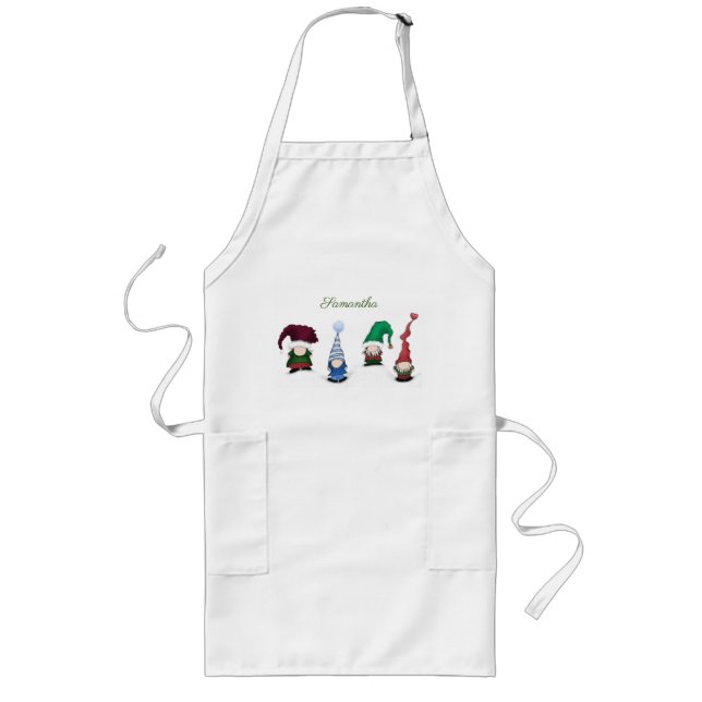 Adorable Gnome Posse Long Apron (Front)