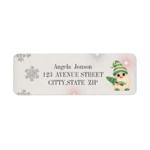 Adorable Gnome,Snowflakes,Glitter