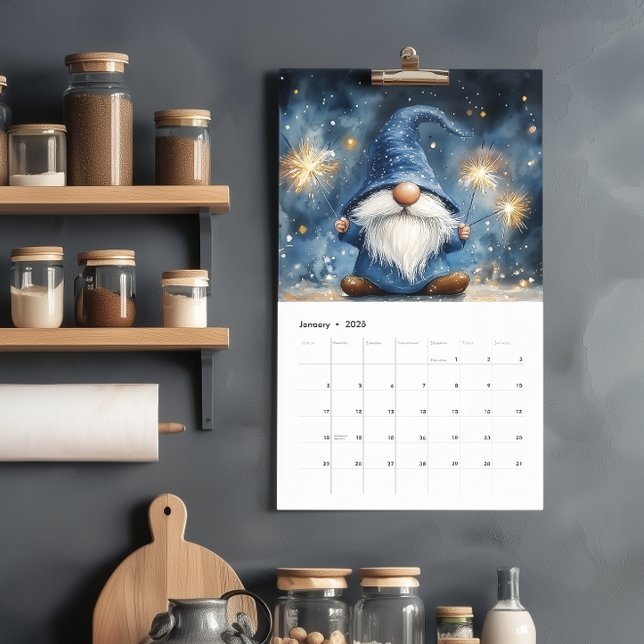 Adorable Gnomes 2027 Single Page Calendar (Creator Uploaded)