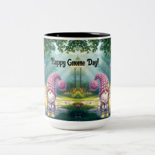 Adorable Gnomes  Two-Tone Coffee Mug