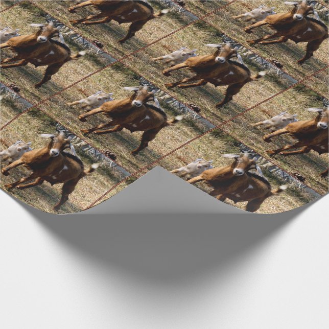 Adorable Goats Wrapping Paper (Corner)