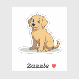 Adorable Golden Retriever, Anime Cosy Cute, Small