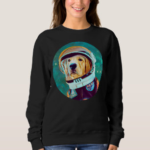 Adorable Golden Retriever Astronaut For Retriever Sweatshirt