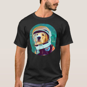 Adorable Golden Retriever Astronaut For Retriever T-Shirt