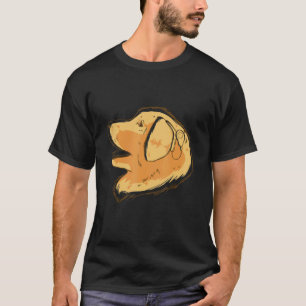 Adorable golden retriever dog cochlear implant dog T-Shirt