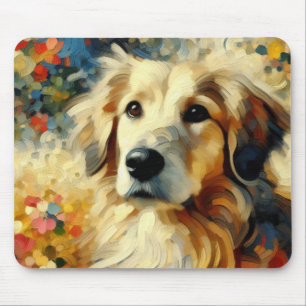 Adorable Golden Retriever Mouse Pad