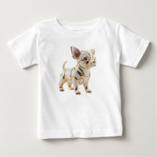 Adorable Golden Retriever Puppy Character Baby T-Shirt