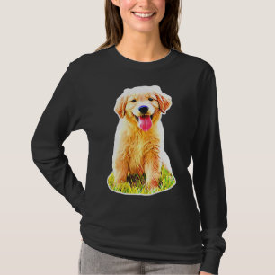 Adorable Golden Retriever Puppy Named Miso T-Shirt