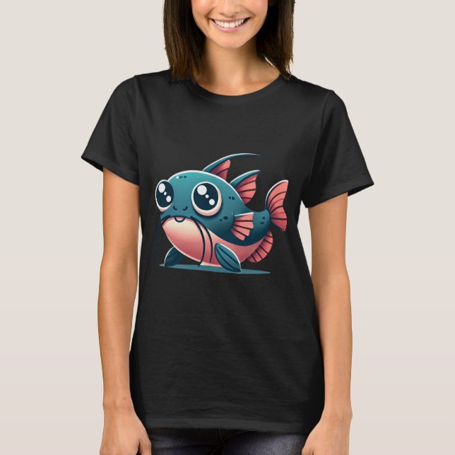 Adorable Goonch Catfish T-Shirt (Front)